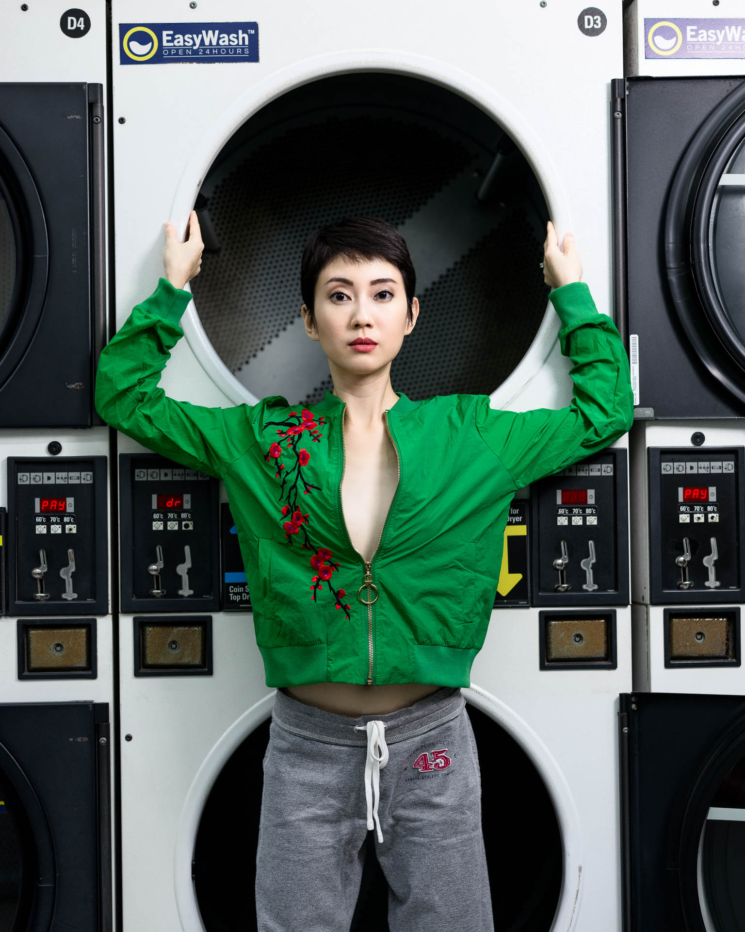 Sonya at the laundromat